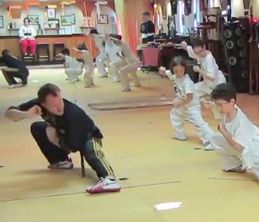 Master Gohring and beginner Tai Chi class demonstrate Nei Kung.