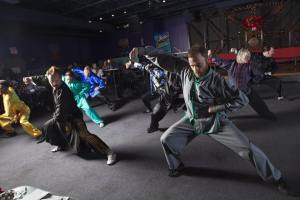 My class performing Laojia Erlu with Grandmaster Gohring, Dec. 2015